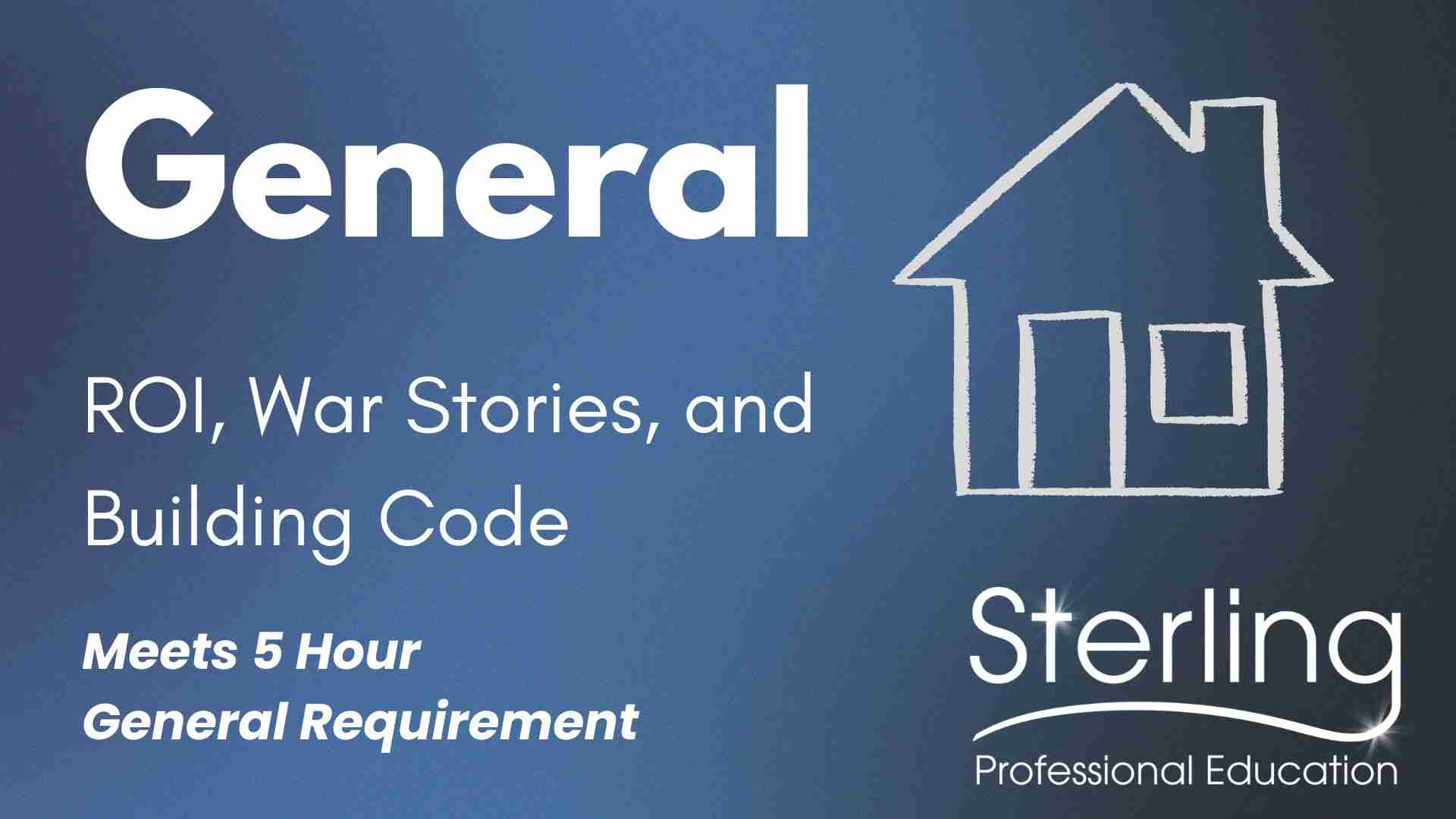 General: ROI, War Stories, & Building Code